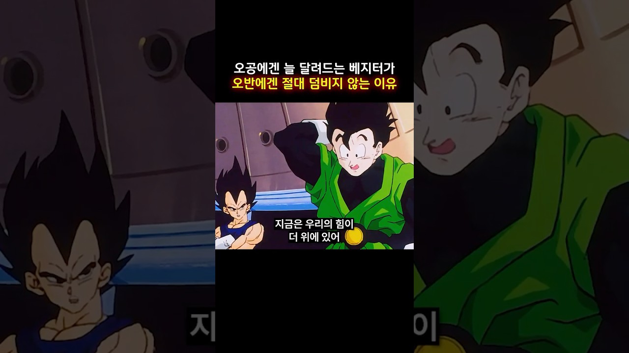 오공에겐 늘 달려드는 베지터가 오반에겐 절대 덤비지 않는 이유 #드래곤볼z #dragonball