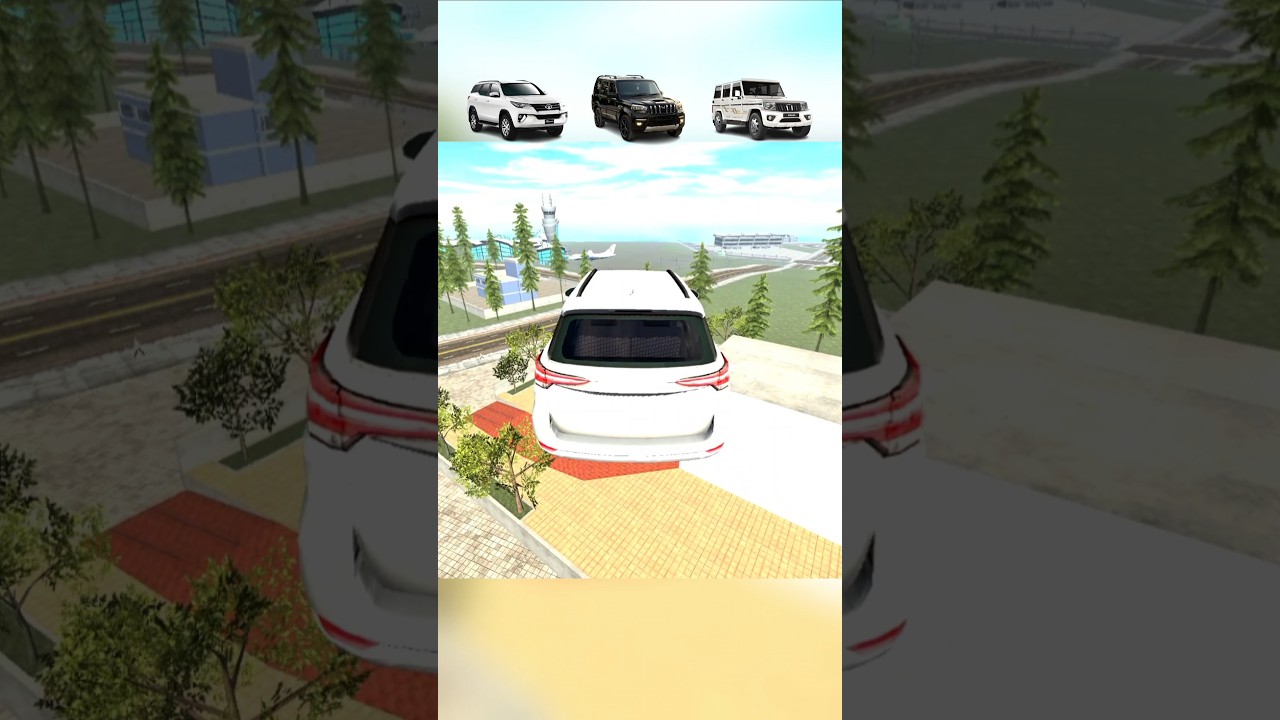Sky High Building Vs 3 Cars! 😱 Jump Challenge? 😱 (Part 14) 🏢🔥🚗 #gaming #shorts #indianbikedriving3d
