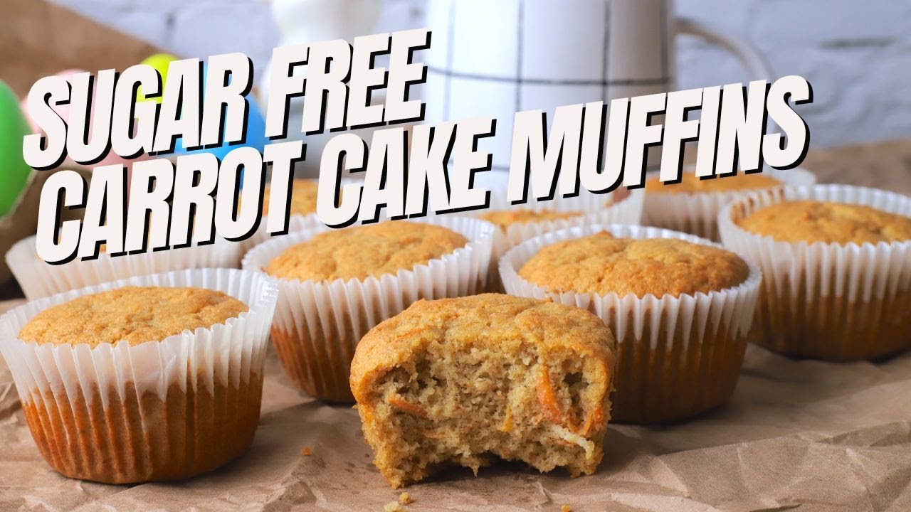 Sugar Free Carrot Cake Muffins Recipe | Low Carb and Diabetic Recipe