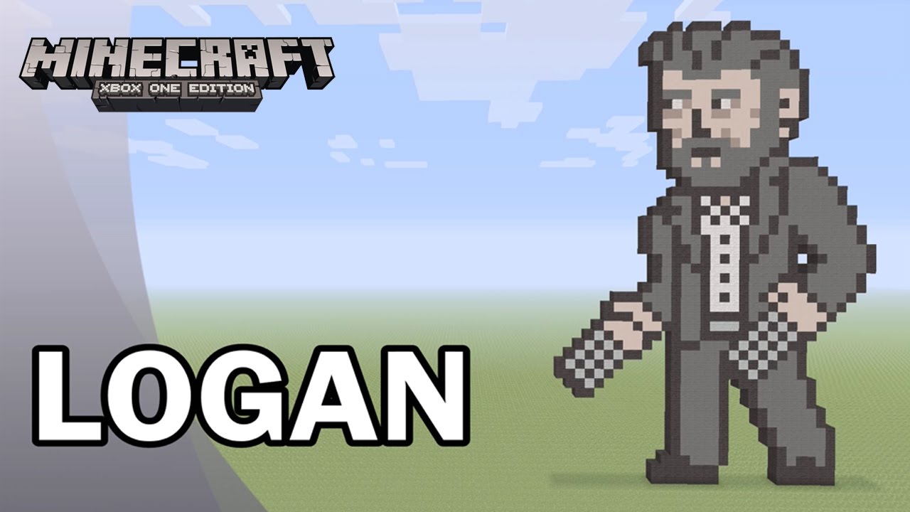 Minecraft: Pixel Art Tutorial and Showcase: Logan aka Wolverine (LOGAN)