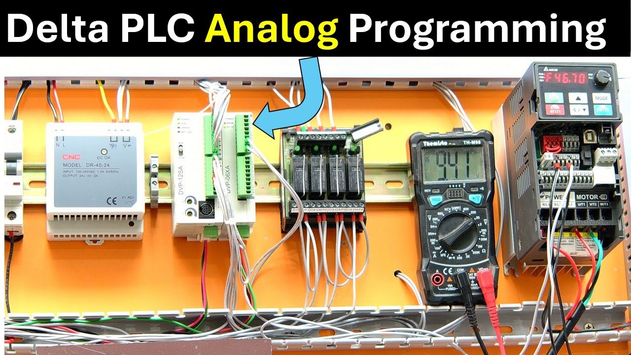 Delta PLC Analog Input Programming Examples | Analog PLC Programming |