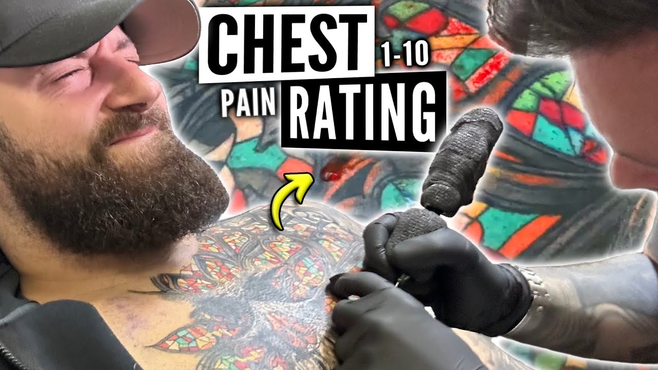 Rating HOW PAINFUL It Is To Get The WHOLE CHEST Tattooed!