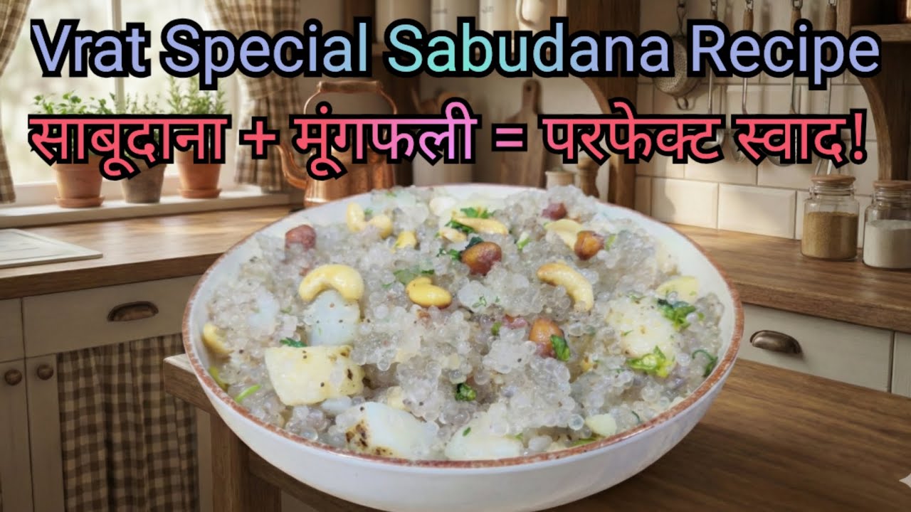 व्रत स्पेशल साबूदाना मूंगफली की शानदार रेसिपी | हल्की, टेस्टी और झटपट | Sabudana Peanut Vrat Recipe