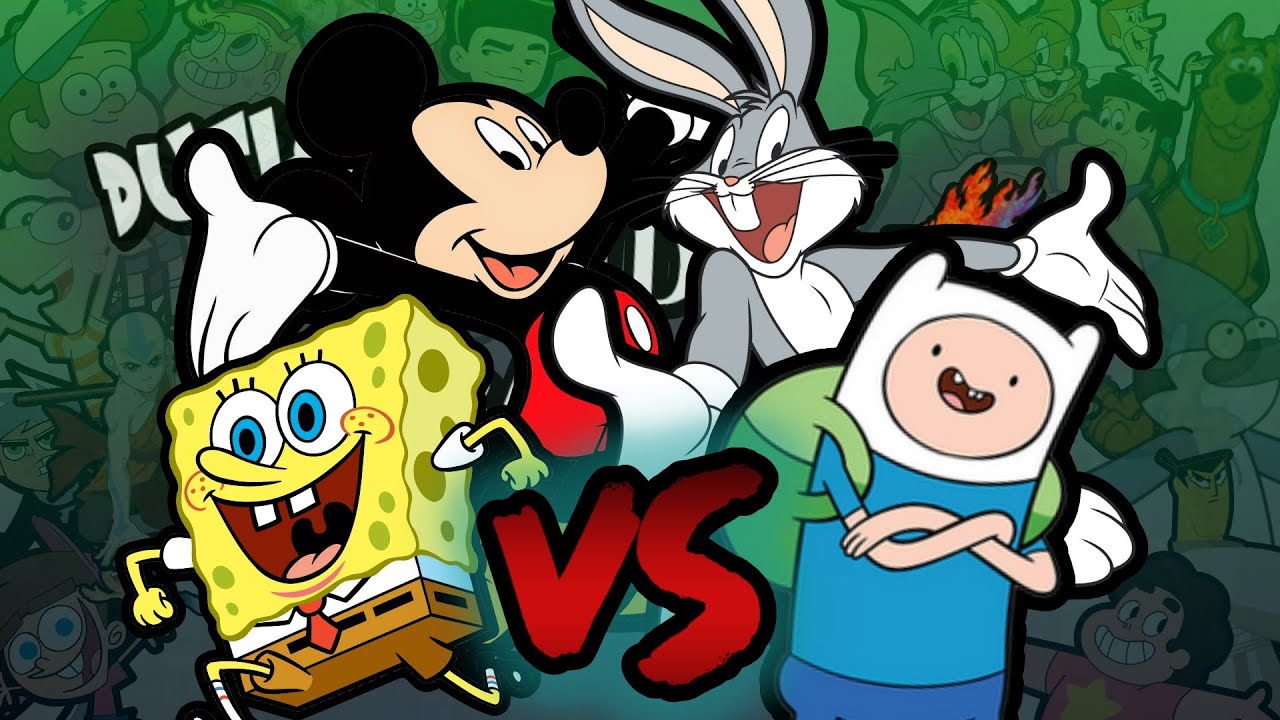 CARTOON NETWORK VS NICKELODEON VS DISNEY VS RETRO CARTOONS MACRO RAP - Batalla de Rap - (Ft. Varios)