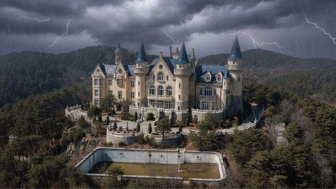 Silip sa Napabayaang Disney Castle Mansion na May Higanteng Pool at Resort!