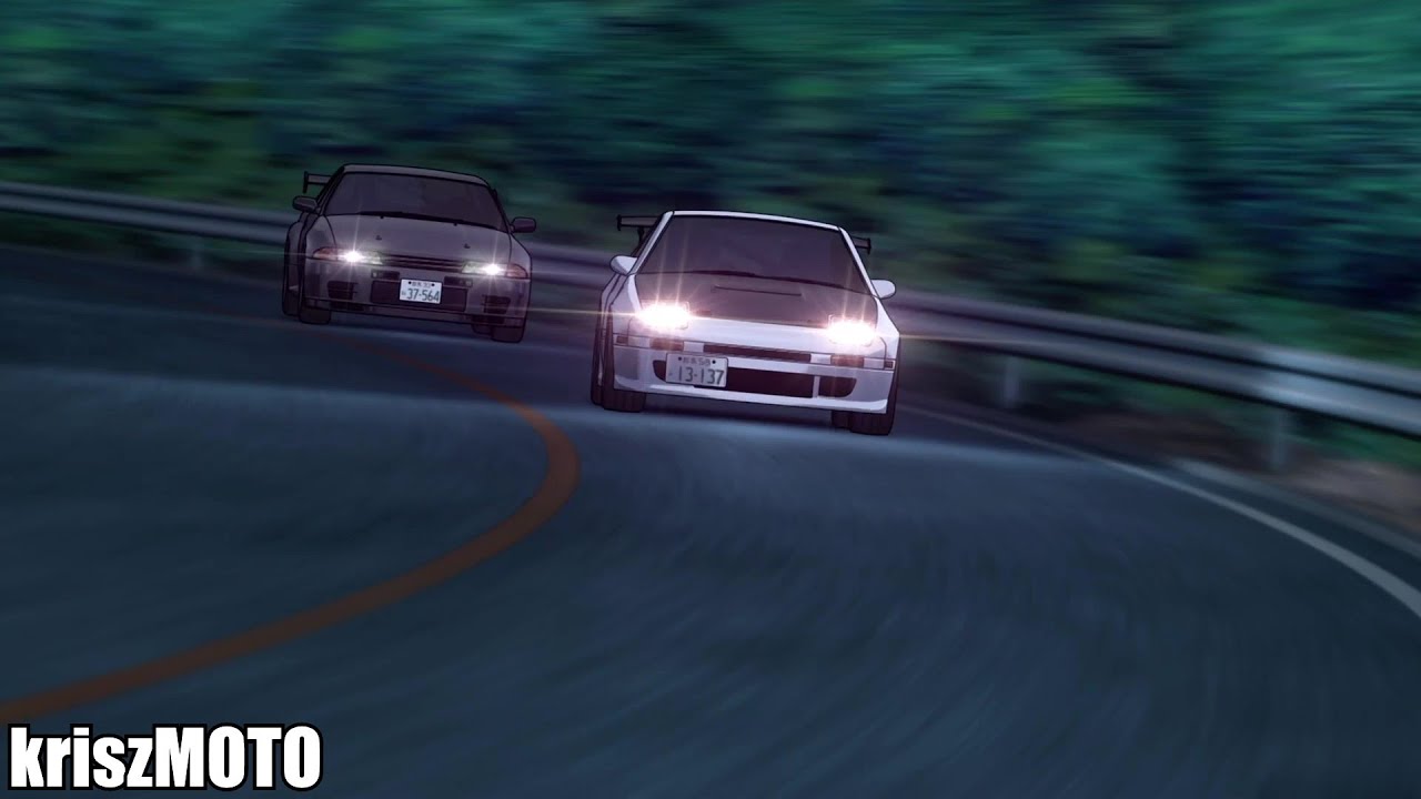 Rin Hojo vs Ryosuke [FIRST HALF] | Initial D battle remake S2Ep10