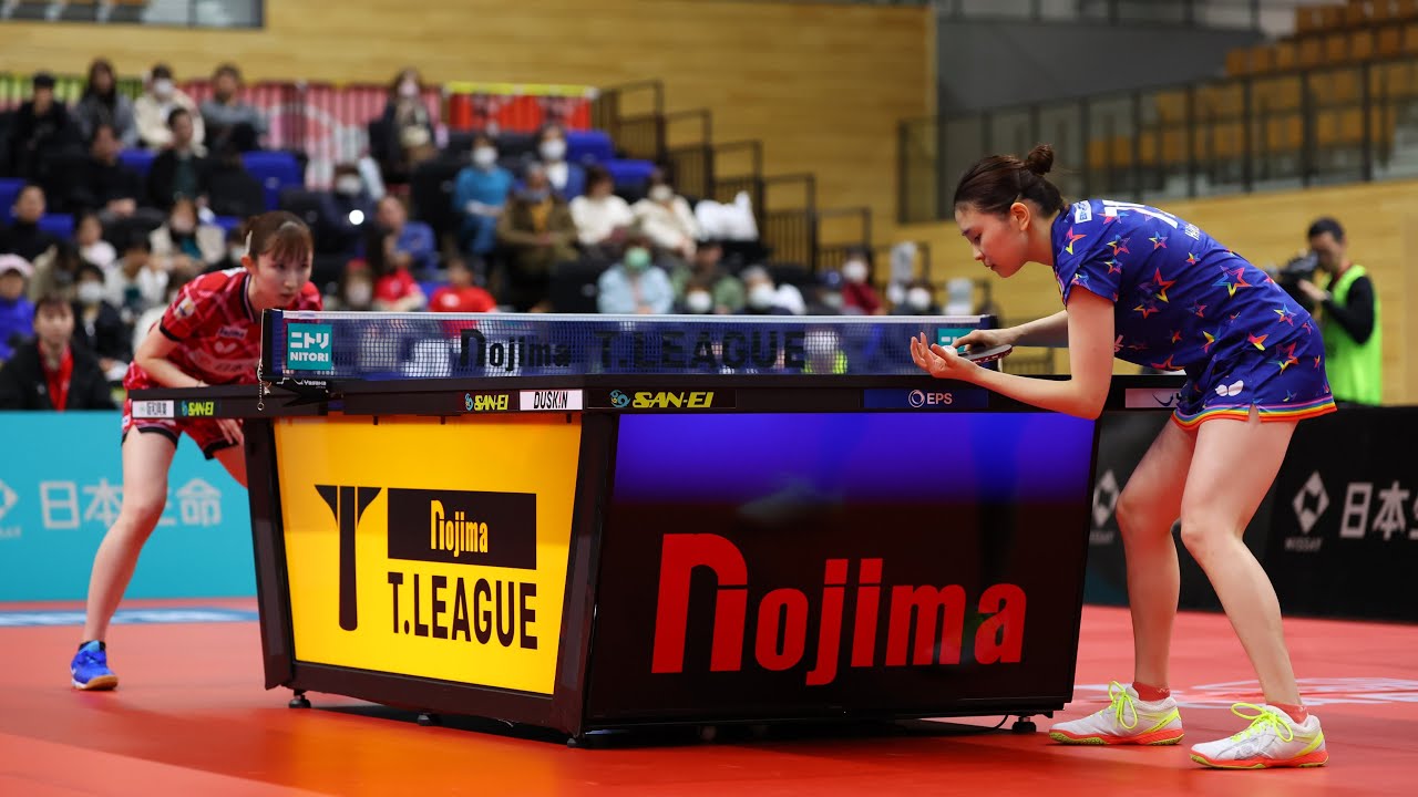 早田ひな vs 橋本帆乃香 TBESTGAME 日本生命レッドエルフ vs 日本ペイントマレッツ ノジマTリーグ2024-2025 2025年1月5日(日)北ガスアリーナ札幌46【卓球 Tリーグ公式】