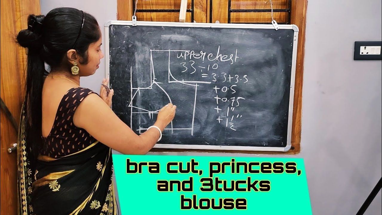 princess cut,bra cut and 3tucks blouse cutting pe upper chest use hota hai yeah full bust?