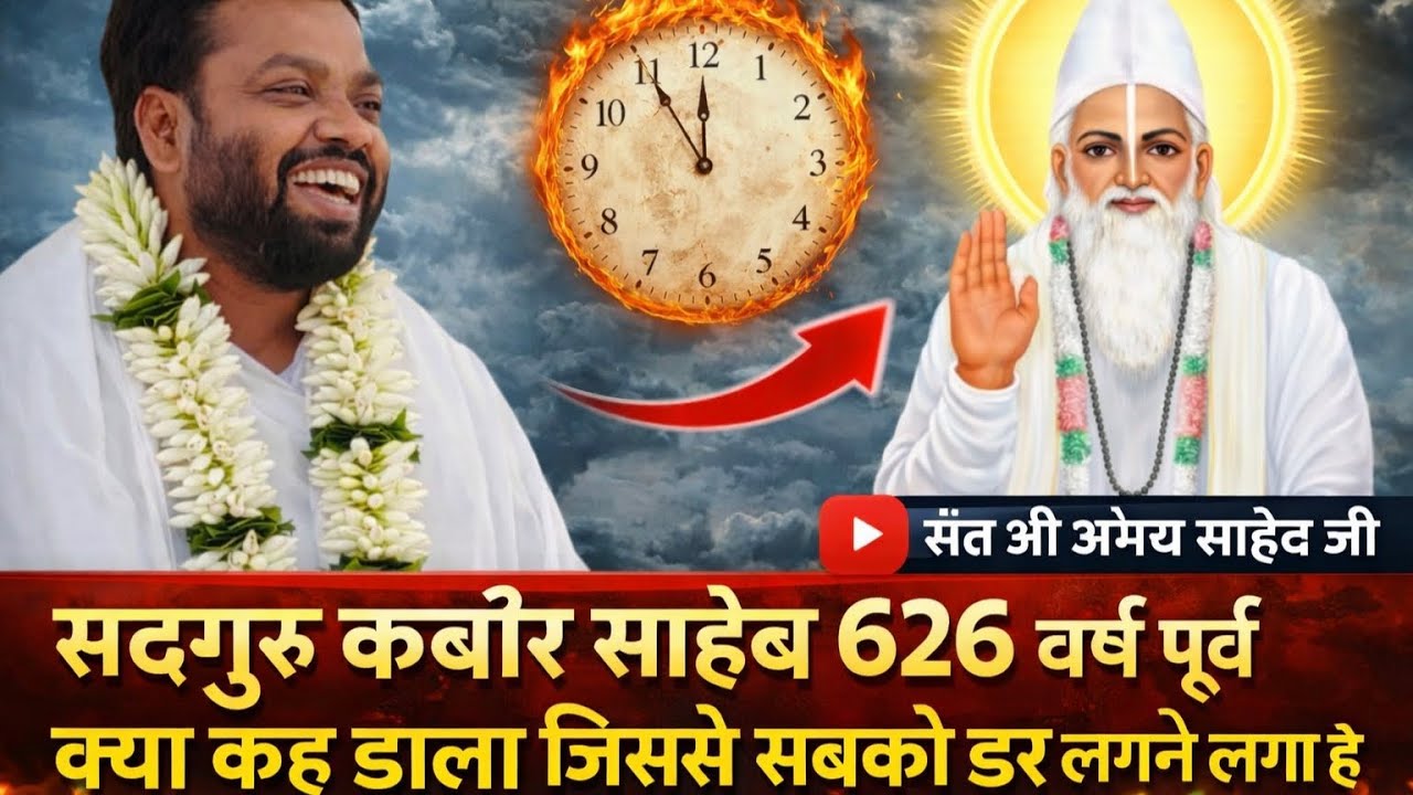 सदगुरु कबीर साहेब 626 वर्ष पूर्व क्या कह डाला जिससे सबको डर लगने लगा है🎥👉संत श्री अभय साहेब जी 