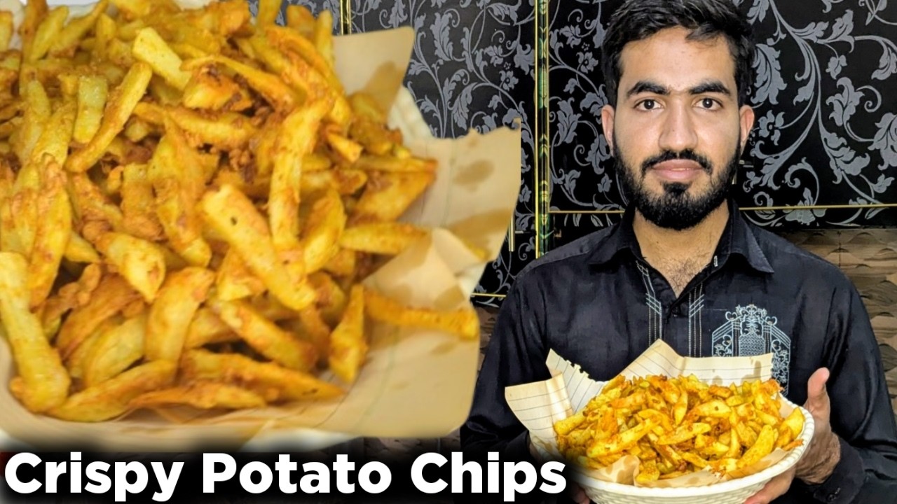 1st Ramadan Crispy Potato Chips Bnai | How to Make Potato Fries | Zohaib Ali