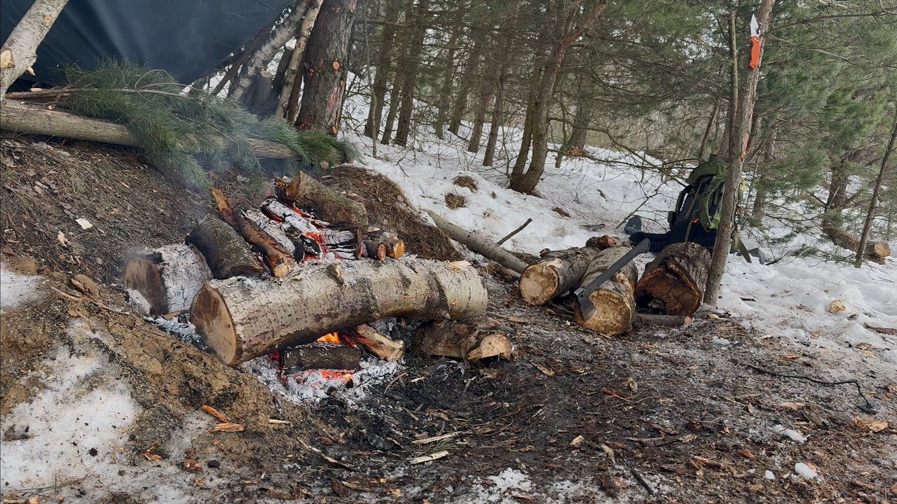 A fire that will burn all night and is not afraid of snow or wind