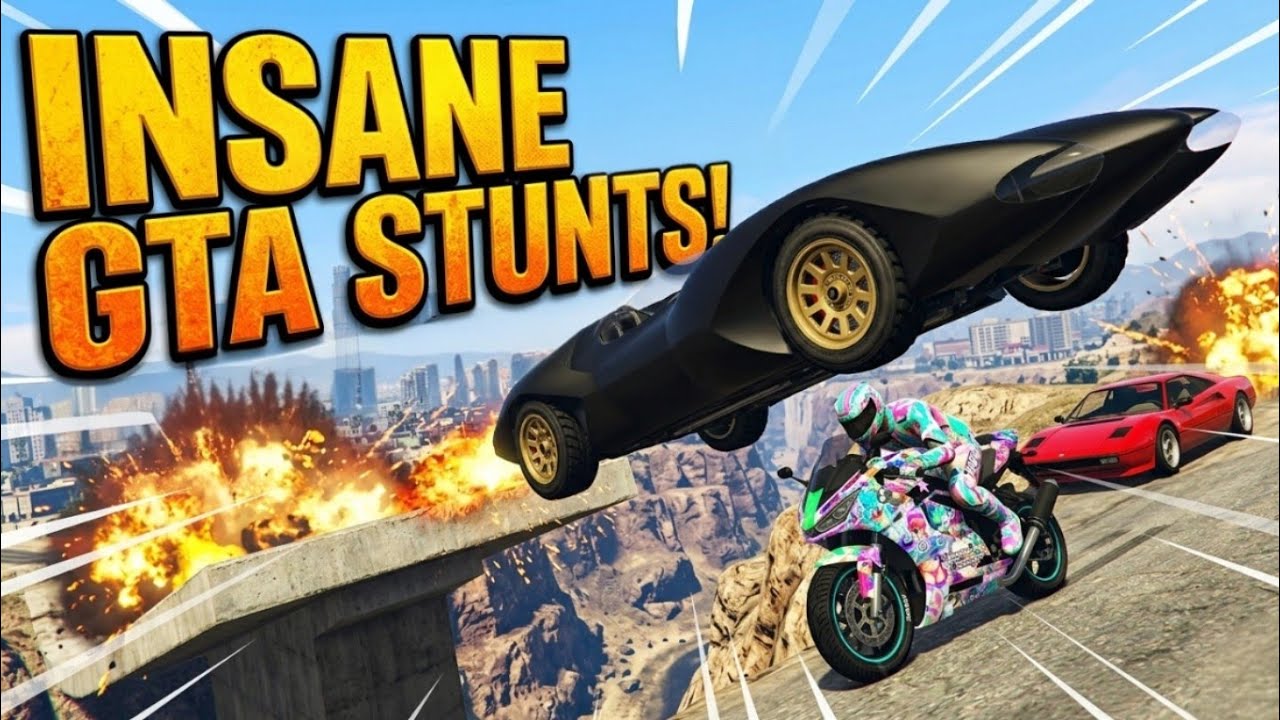 Epic GTA 5 Stunt Compilation | Cars, Bikes & Scramjet 