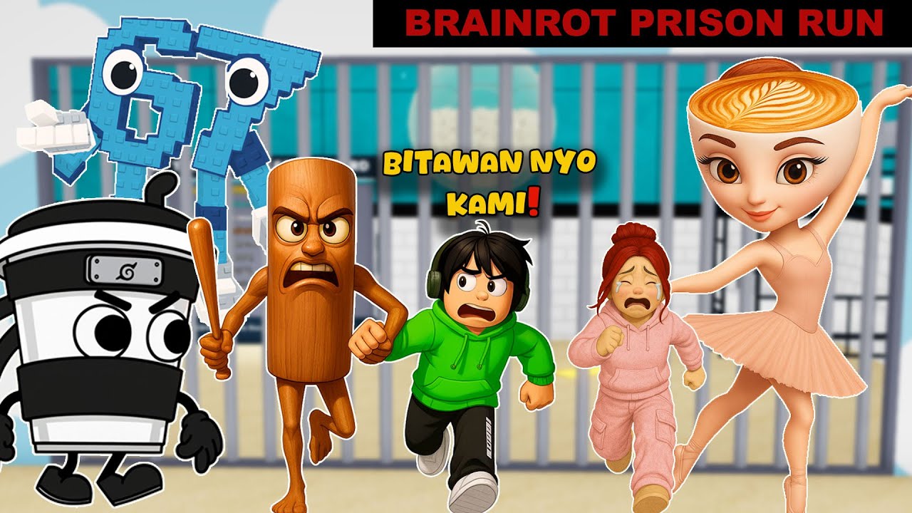 Best of Roblox - Escape BRAINROT Tung tung tung sahur 67 | Roblox Tagalog