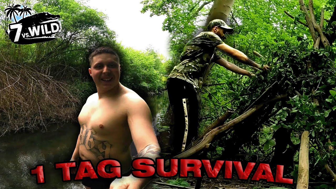 1 Tag ÜBERLEBEN im 7 VS WILD WALD | Spiel 11 | Jordan VS Semih
