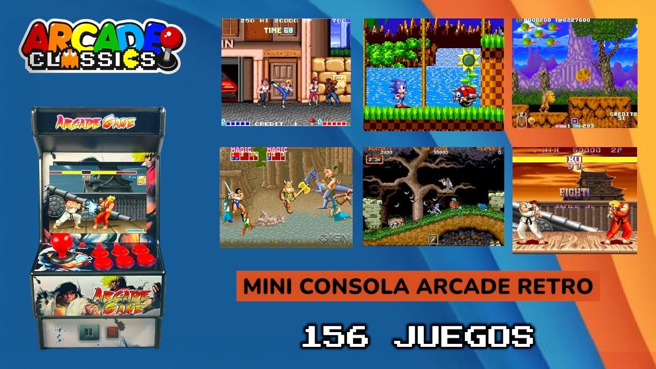 EXCELENTE MINI CONSOLA RETRO ARCADE