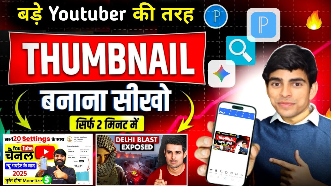 Thumbnail kaise banaye | How to create thumbnail | ai se thumbnail kaise banaye | youtube thumbnail