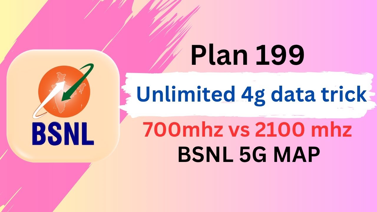 BSNL Plan 199 unlimited 4g data trick