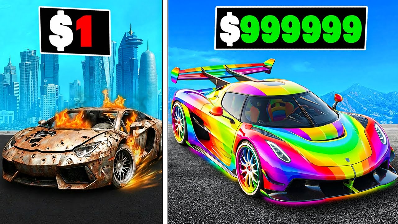 Franklin & Shinchan Unlocking $0 to $99,999,999 Supercar in GTA 5
