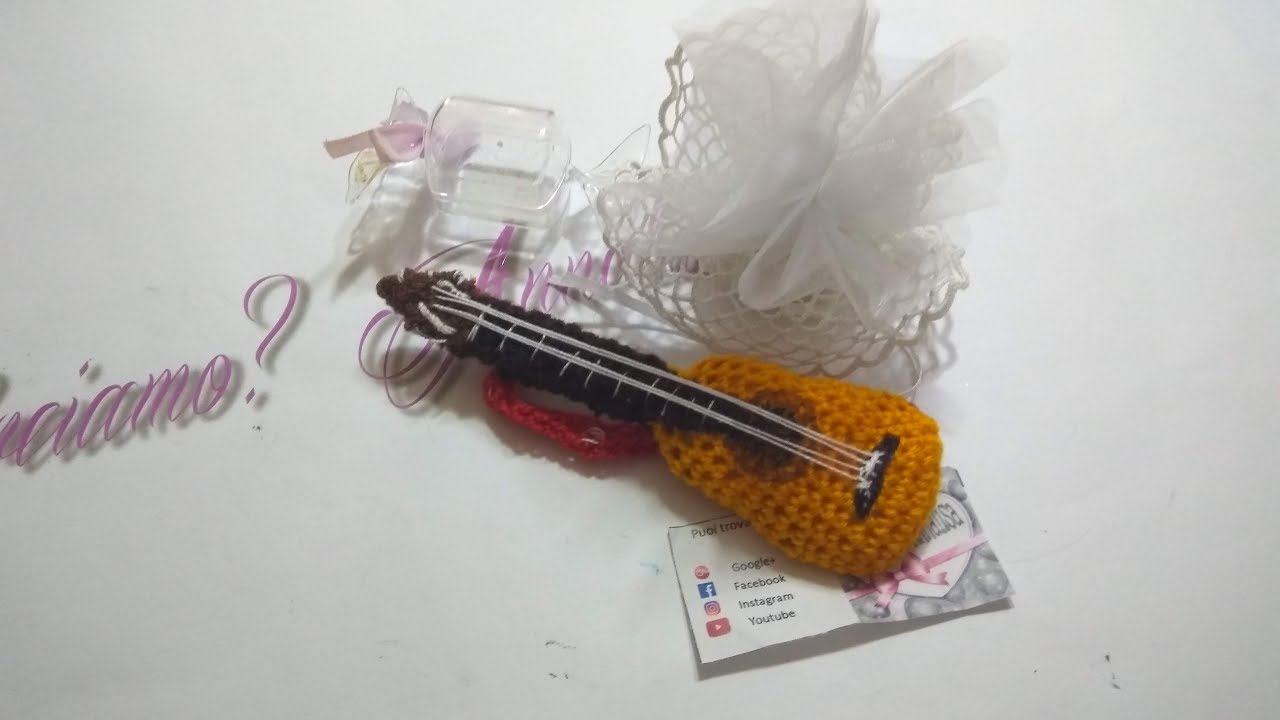 amigurumi uncinetto Chitarra guitar facile uncinetto  SUB ESP. ENG
