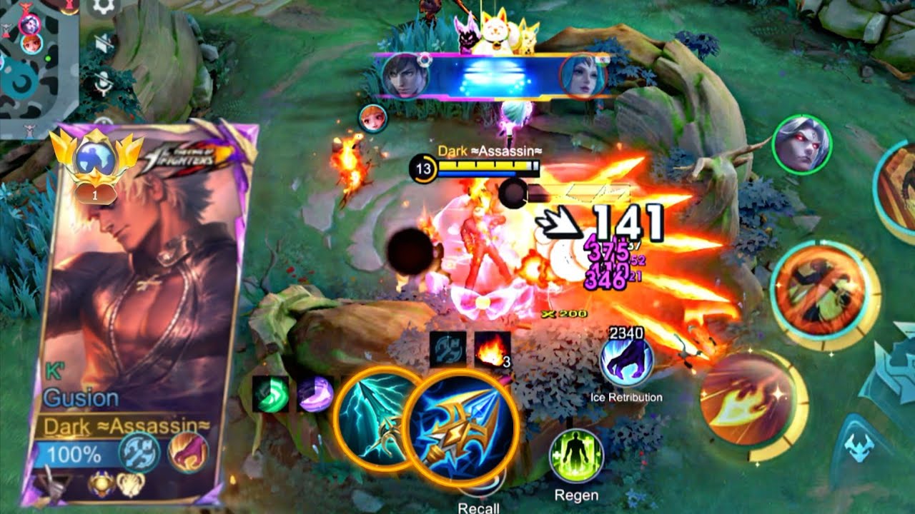 MLBB GUSION BEST BUILD 🙀 COUNTER GUSION BEST BUILD GAMEPLAY 