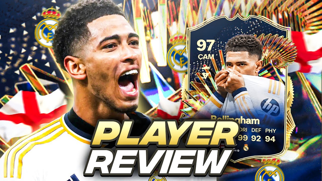 5⭐4⭐ 97 TOTS BELLINGHAM PLAYER REVIEW | FC 24 Ultimate Team