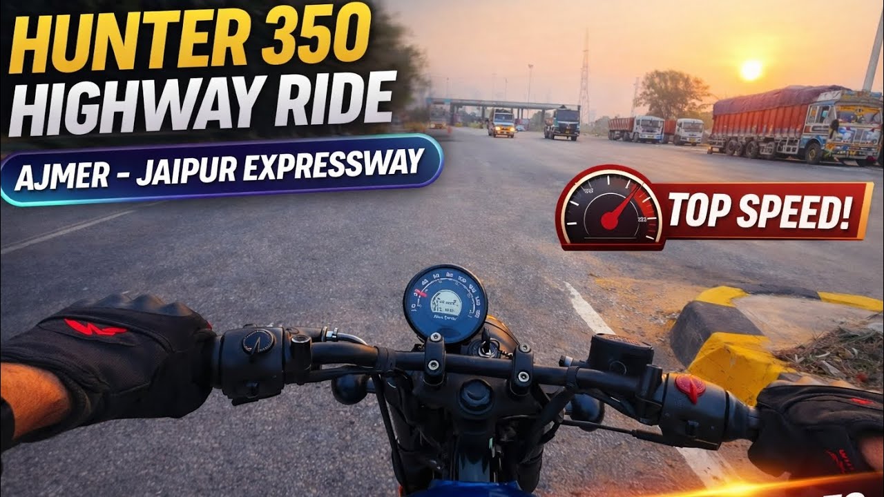 I Took the Hunter 350 on a Highway Speed Run #djiaction4
