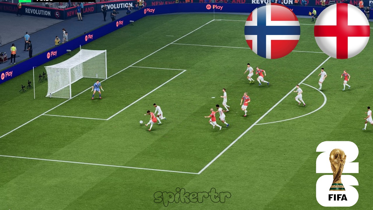Norway vs. England - FIFA World Cup 2026 Quarter Final | Full Match All Goals | Simulation EA FC 26