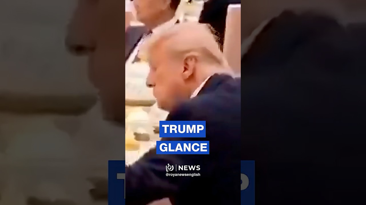 Trump caught glancing at Xi Jinping&rsquo;s notebook