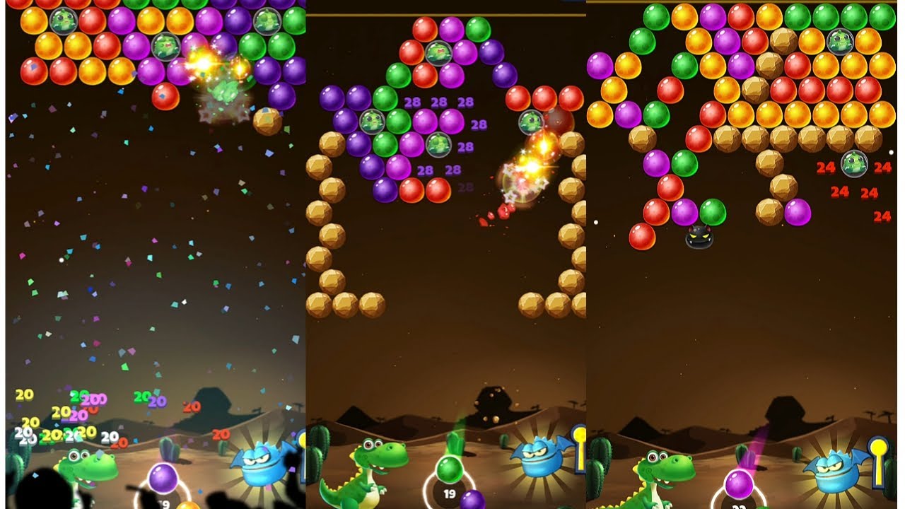Level 98-105//primitive bubble shooter game