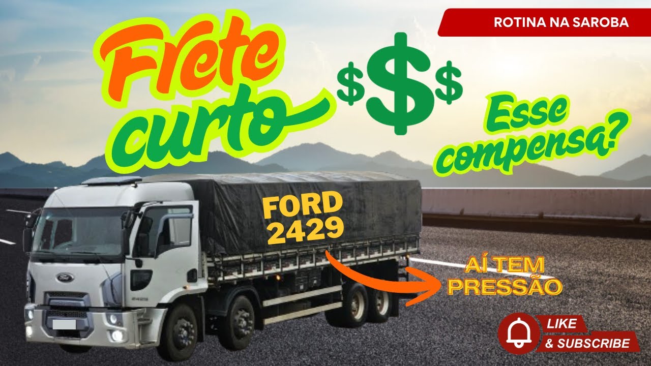Frete curto com Ford Cargo 2429 bitruck: vale a pena SIM! Força bruta e ronco do escape direto