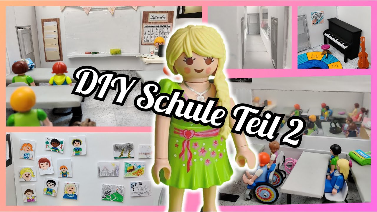 DIY Playmobil Schule Selber Basteln Teil 2 [Pimp my Playmobil] - Playmobil Film Deutsch