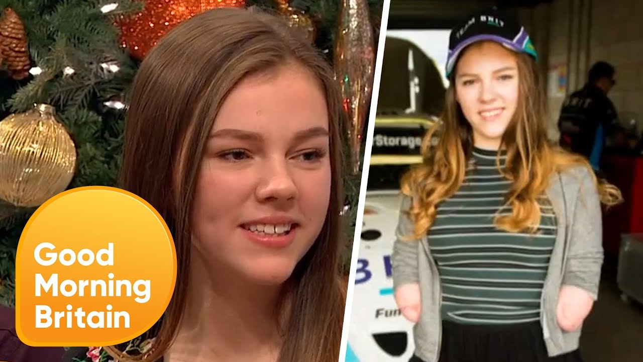 Quadruple Amputee Teen Inspires to be a Racing Driver | Good Morning Britain