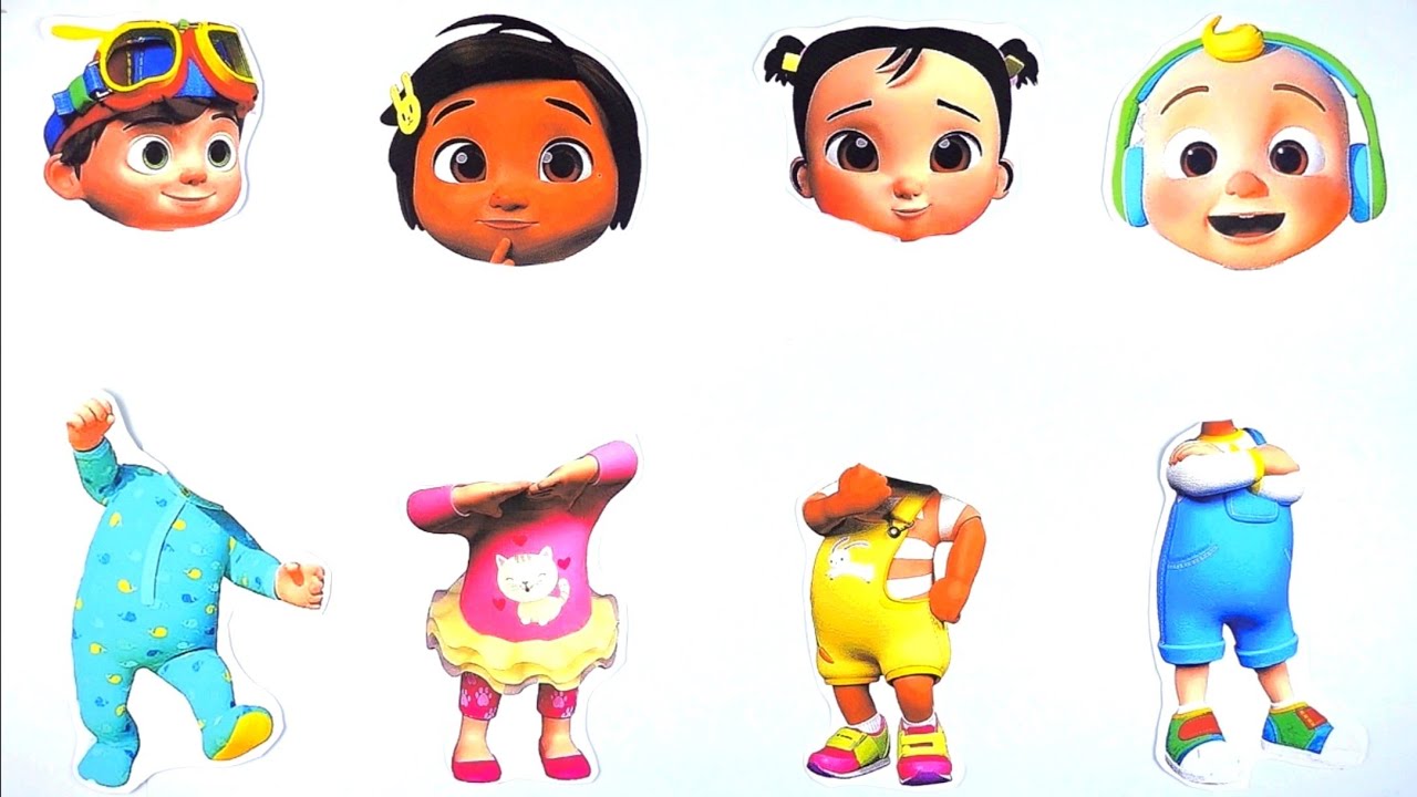 COCOMELON | Match the Head | Video for Kids | Wrong Heads Game | Cartoon