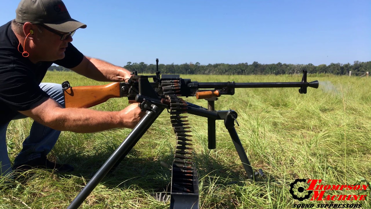 VZ59 Belt Fed Machine Gun UK59 7.62x54r slow motion