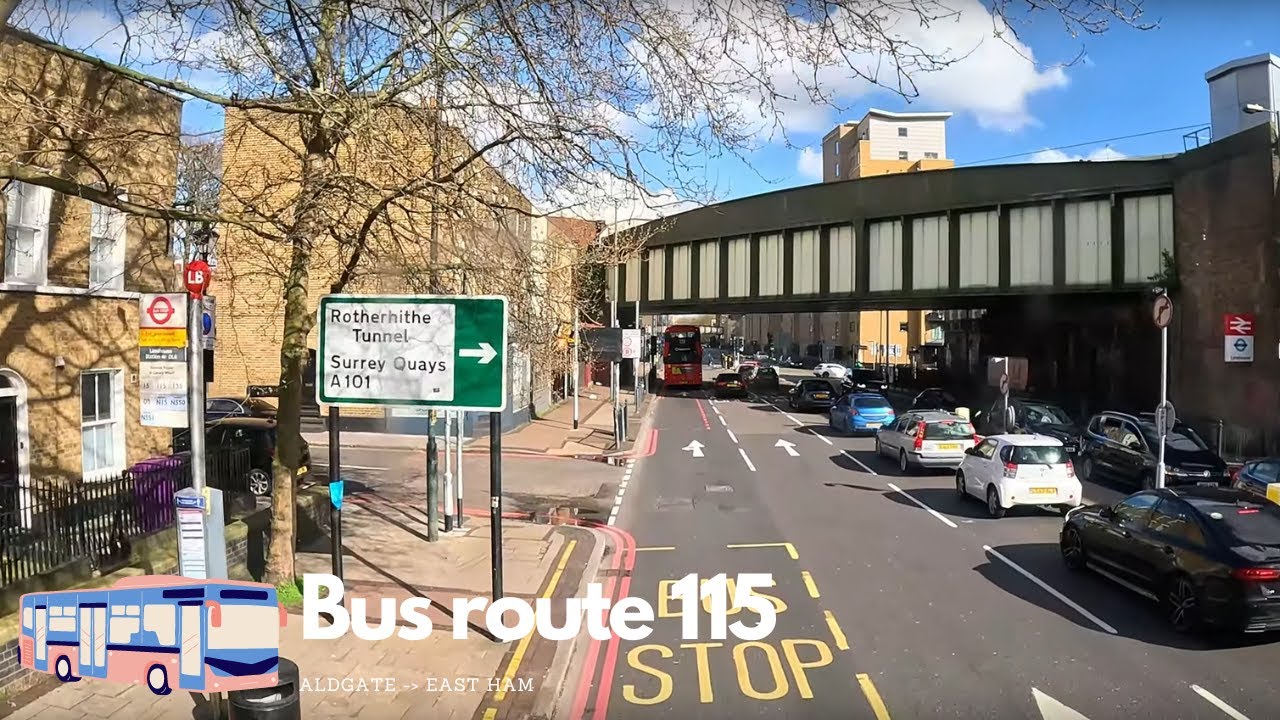 🚌 115 full bus route (Aldgate - East Ham)