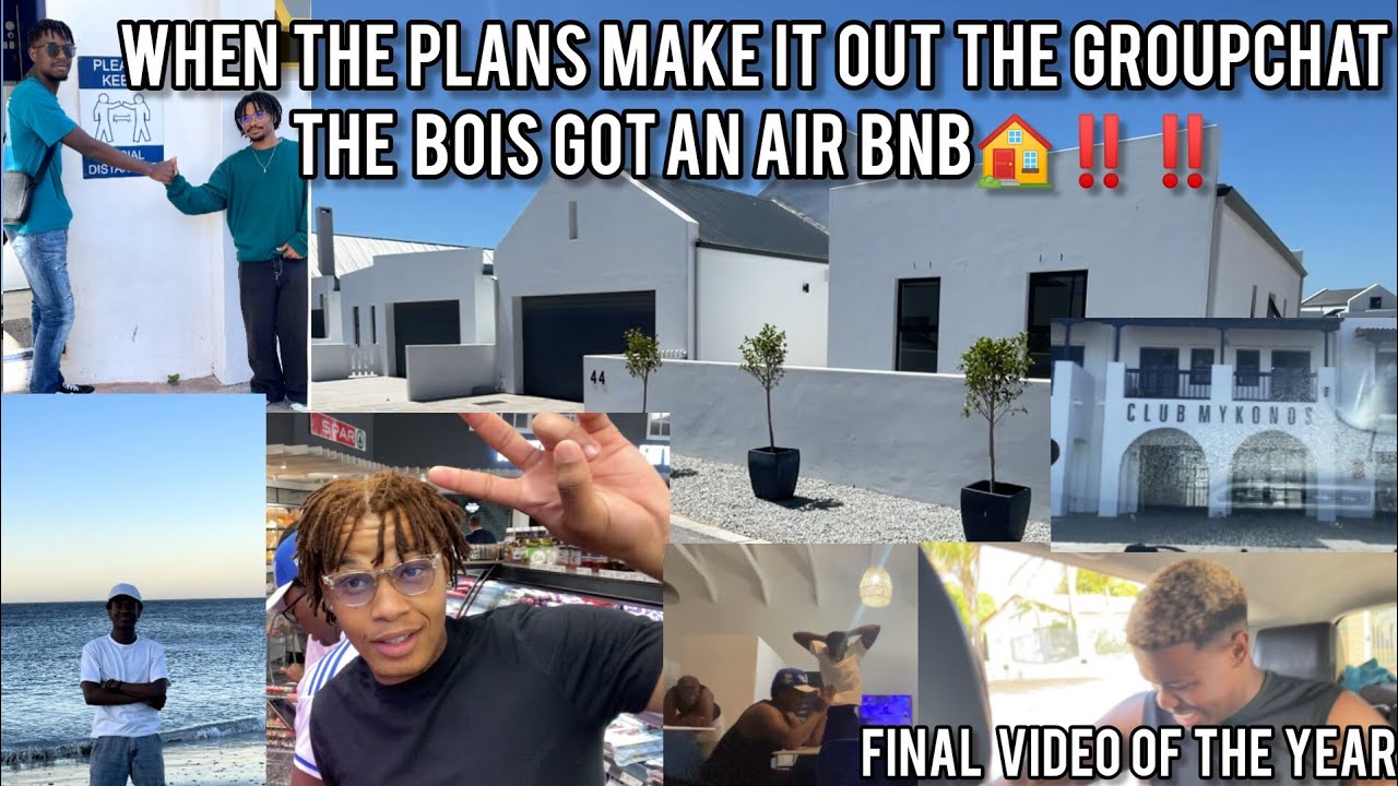 When the plans finally make it out the group chat + the bois got an air BnB