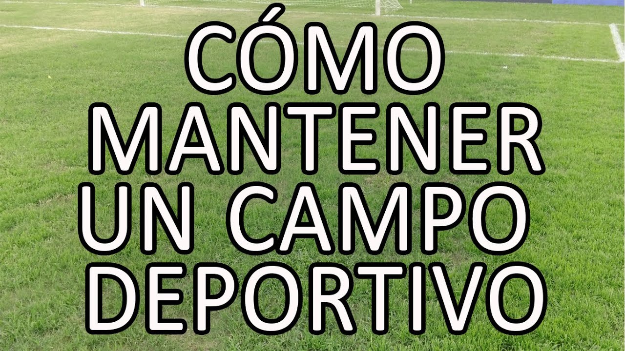 COMO MANEJAR UN CAMPO DEPORTIVO