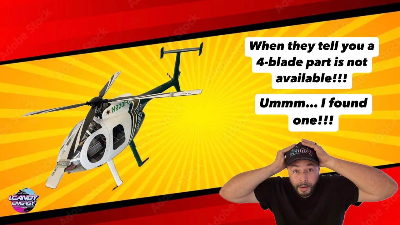 Roban MD-500 GPS RTF Heli with a 4-Blade Upgrade!!! SO MUCH BETTER!!!!