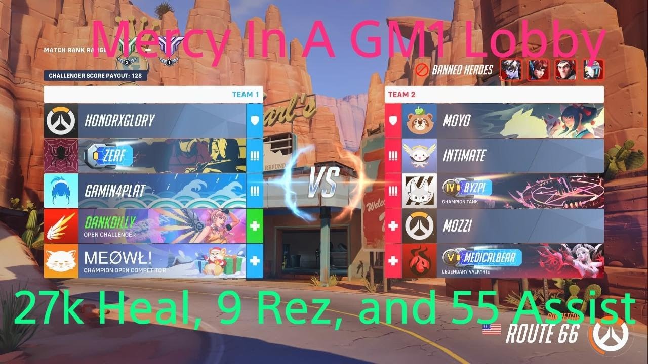 OW2 Mercy Gameplay In A GM1 Lobby