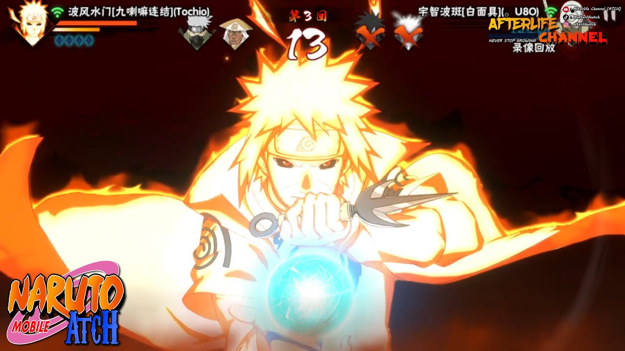 Naruto Mobile - Namikaze Minato Edo Tensei [Kurama Chakra Mode] Gameplay