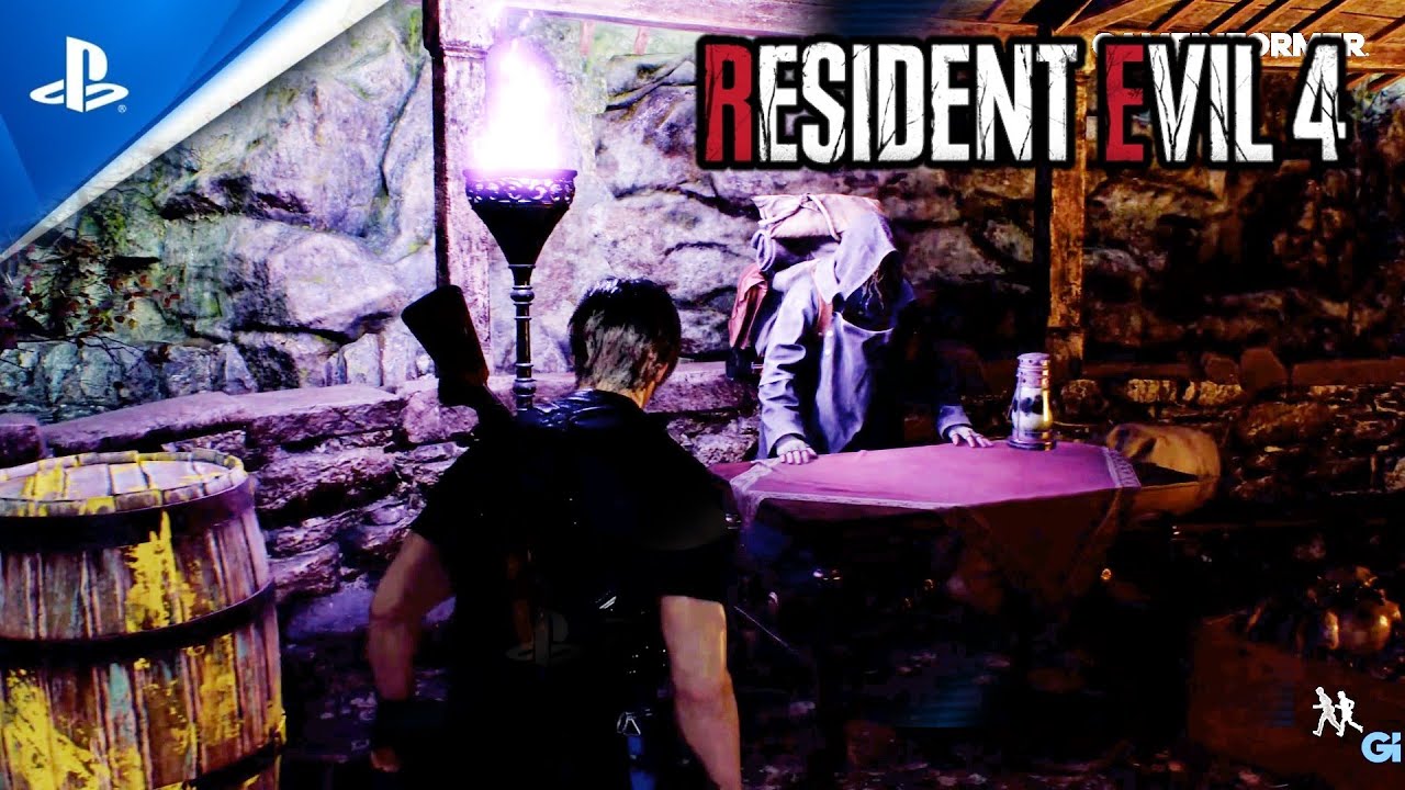 NUEVO GAMEPLAY  RESIDENT EVIL 4 REMAKE - (4K) - NEW GAMEPLAY 2023 - MERCHANT AND CHURCH
