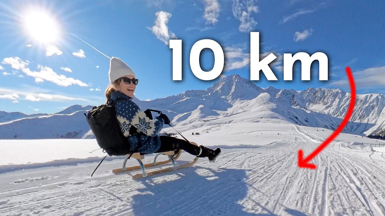 Eine der längsten Rodelbahnen der Alpen: 10 km pures Adrenalin!