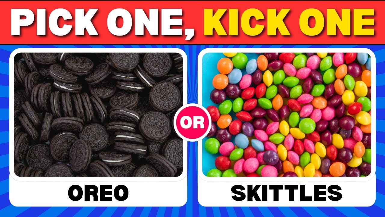 Pick One Kick One Junk Food Challenge 🍩  KitKat vs Oreo, Coke vs Pepsi, McDonald&rsquo;s vs Burger King