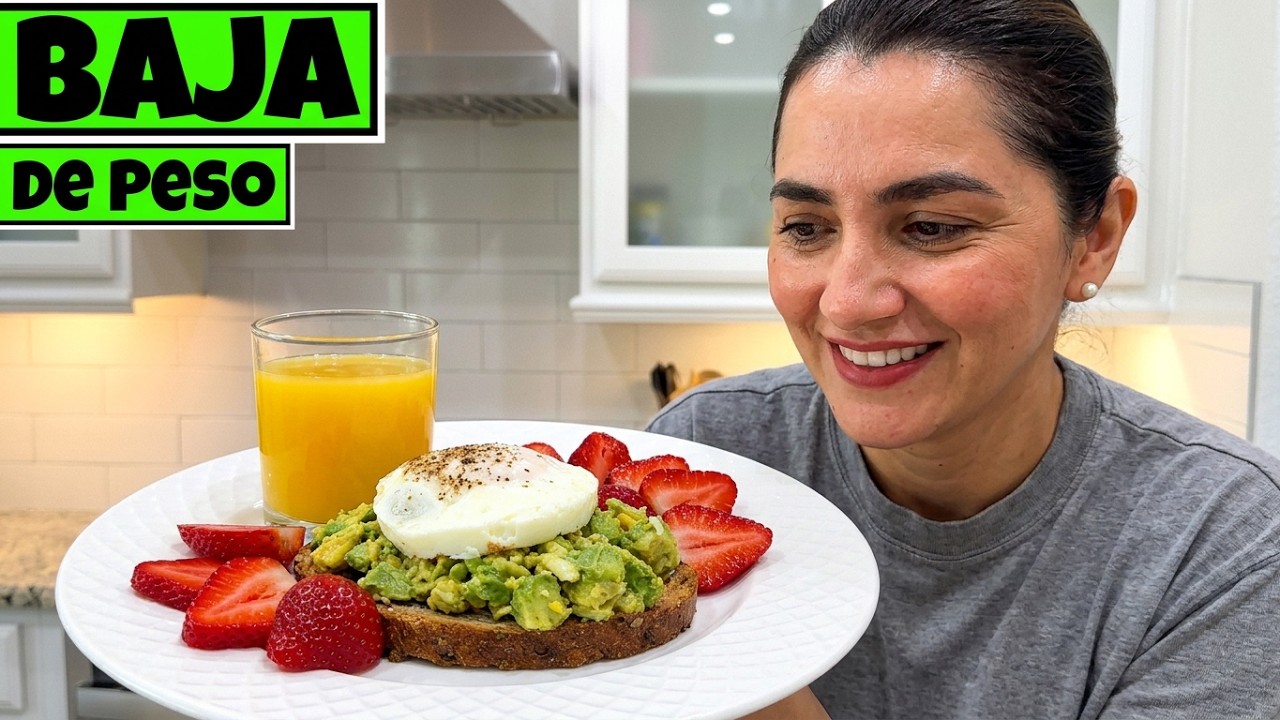 Mi desayuno favorito: Pan tostado con aguacate y huevo 🥑🍳 ¡Saludable y delicioso!