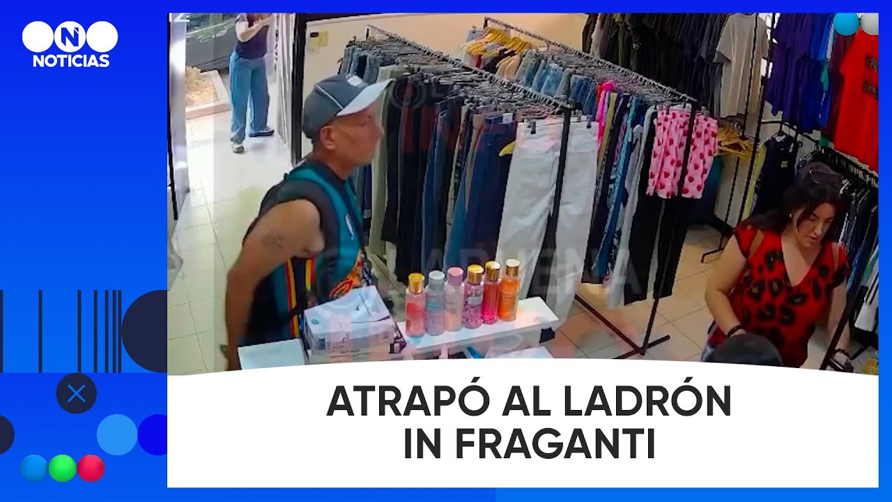 ATRAP&Oacute; al LADR&Oacute;N IN FRAGANTI en su COMERCIO de La Plata - Telefe Noticias
