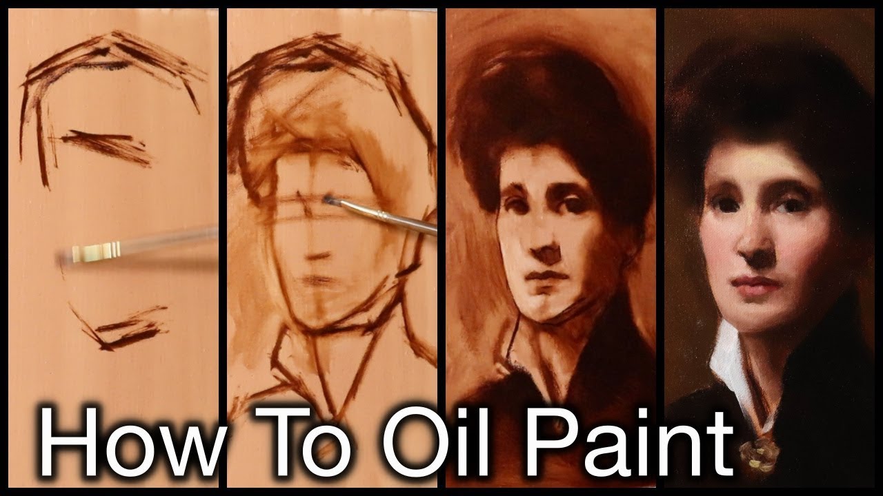 Portrait Painting Tutorial | Step By Step - Real Time Instructional Demo