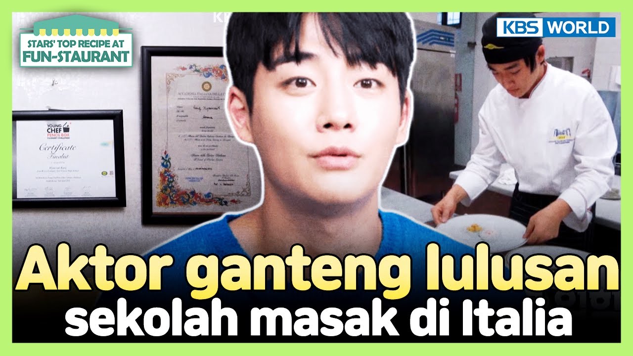 [IND/ENG] Aktor Kang Yul pengen jadi koki supaya bisa masuk TV?🧑‍🍳 | Fun-Staurant | KBS WORLD 231001