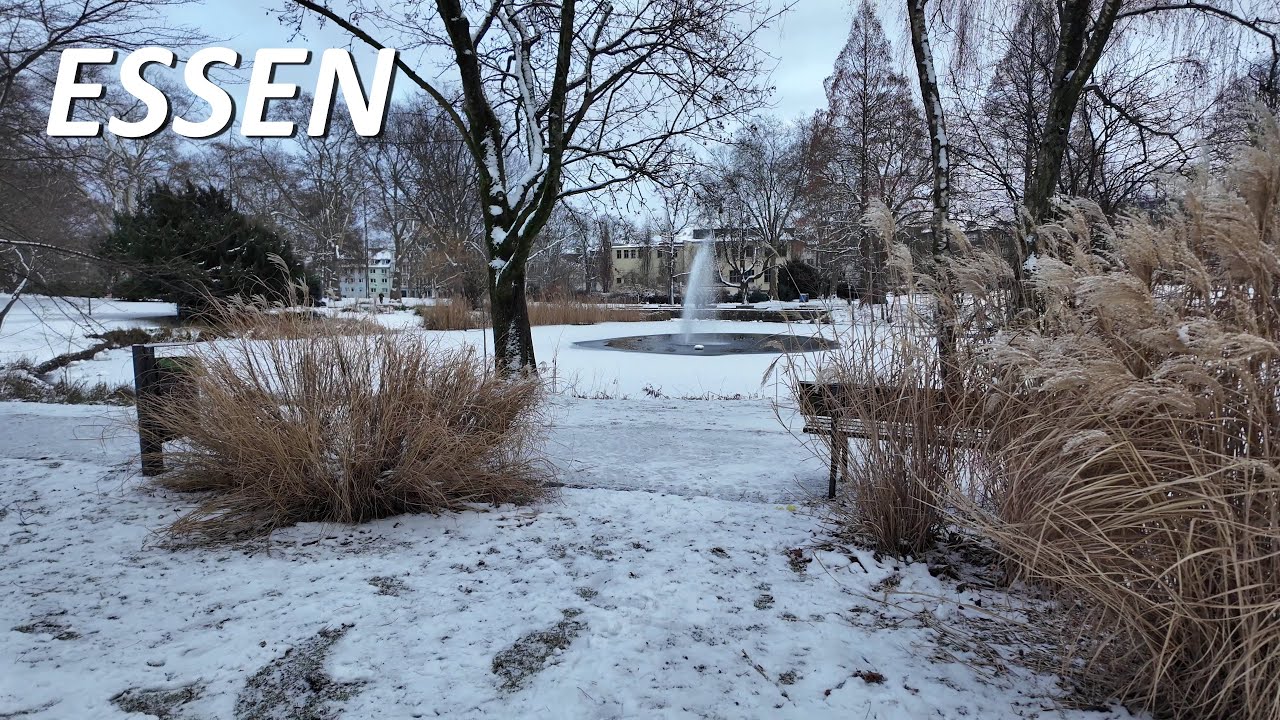Stadt Essen walkingtour 4K | Von der Südseite in die City Winter 2026