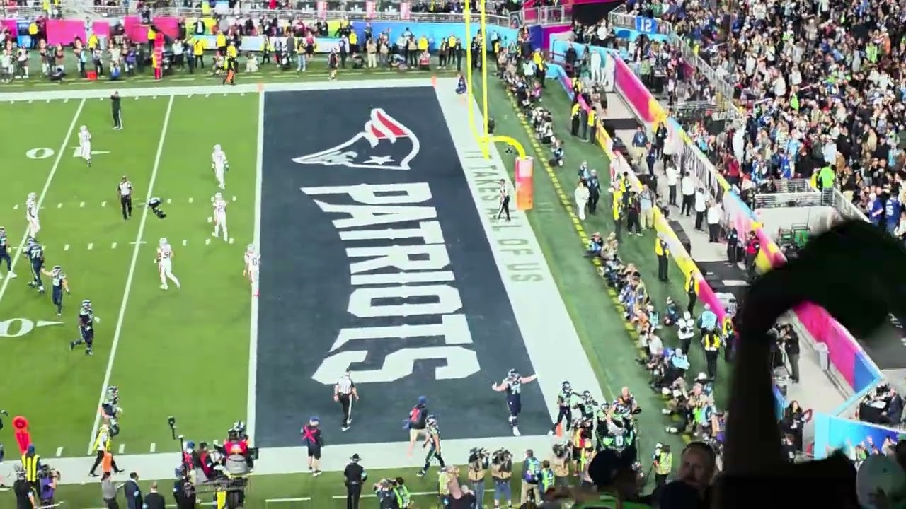 AJ Barner Superbowl 60 touchdown vs Patriots