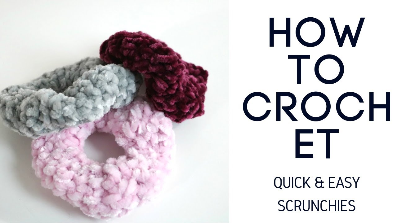 Quick & Easy Crochet Scrunchie Tutorial